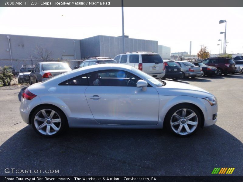 Ice Silver Metallic / Magma Red 2008 Audi TT 2.0T Coupe