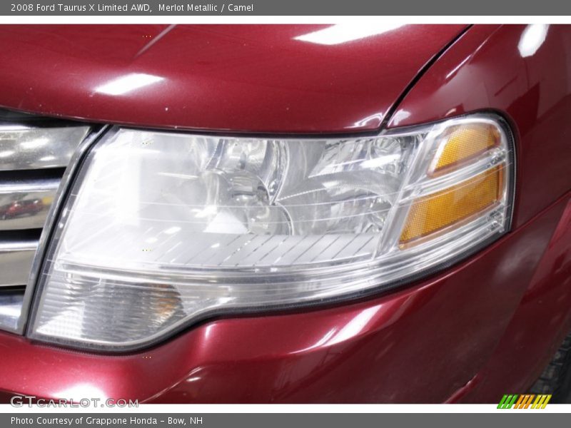 Merlot Metallic / Camel 2008 Ford Taurus X Limited AWD
