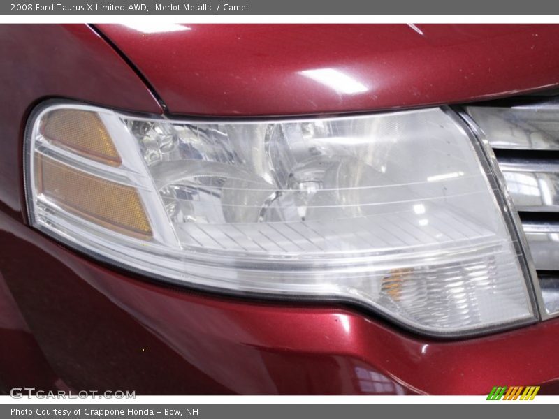 Merlot Metallic / Camel 2008 Ford Taurus X Limited AWD