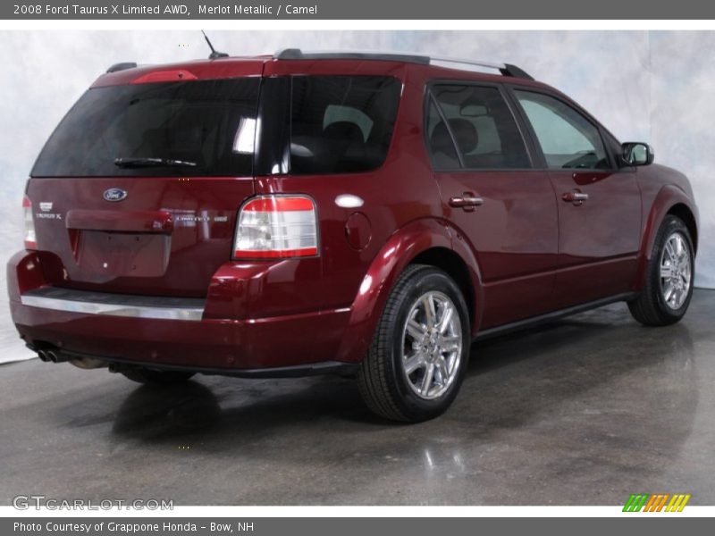 Merlot Metallic / Camel 2008 Ford Taurus X Limited AWD