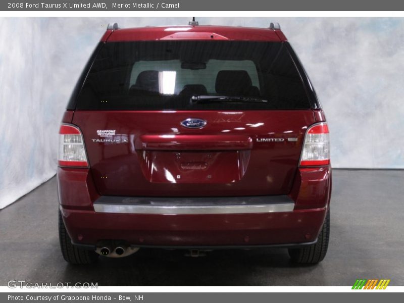 Merlot Metallic / Camel 2008 Ford Taurus X Limited AWD