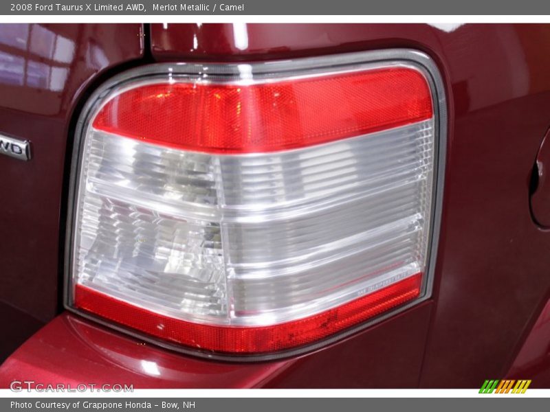 Merlot Metallic / Camel 2008 Ford Taurus X Limited AWD