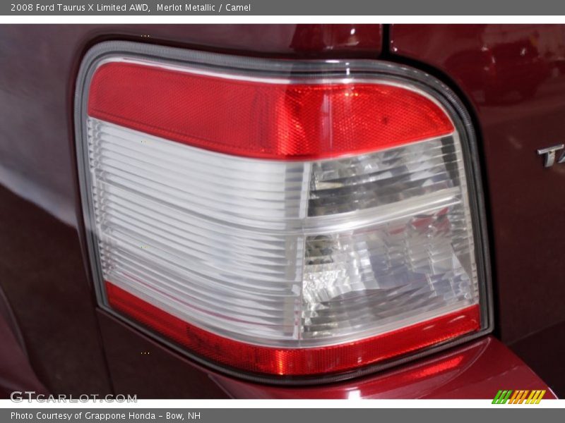 Merlot Metallic / Camel 2008 Ford Taurus X Limited AWD