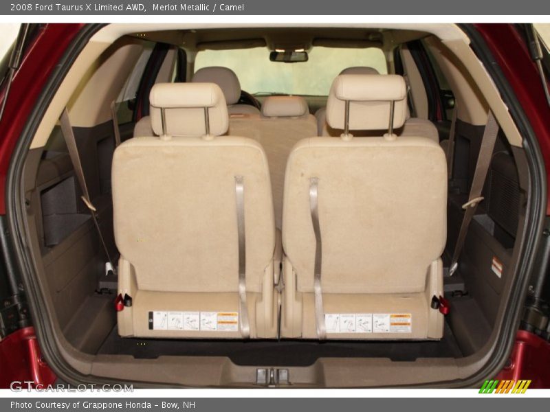 Merlot Metallic / Camel 2008 Ford Taurus X Limited AWD