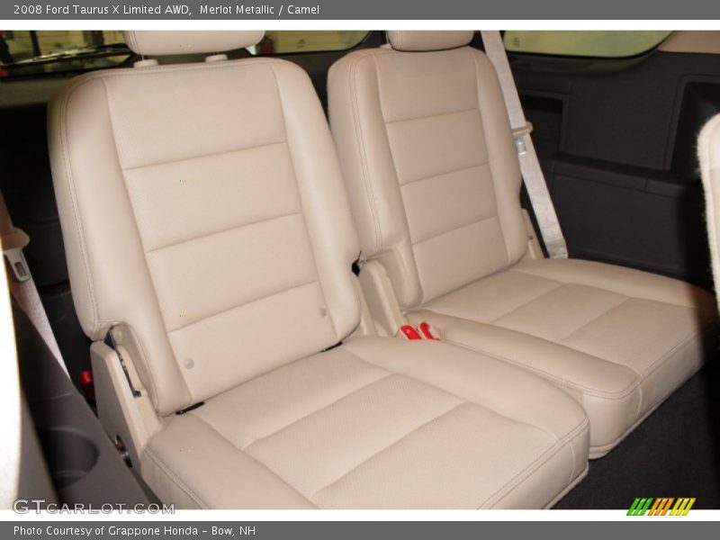 Merlot Metallic / Camel 2008 Ford Taurus X Limited AWD