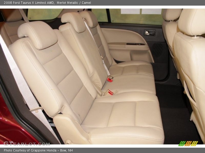 Merlot Metallic / Camel 2008 Ford Taurus X Limited AWD