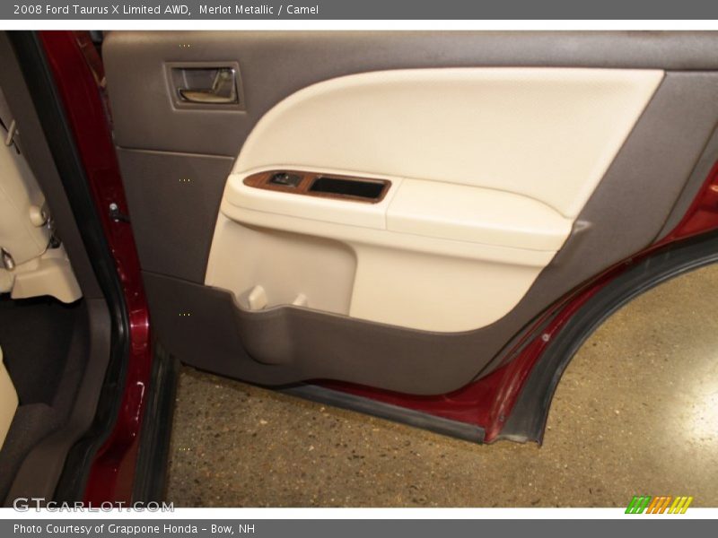 Merlot Metallic / Camel 2008 Ford Taurus X Limited AWD