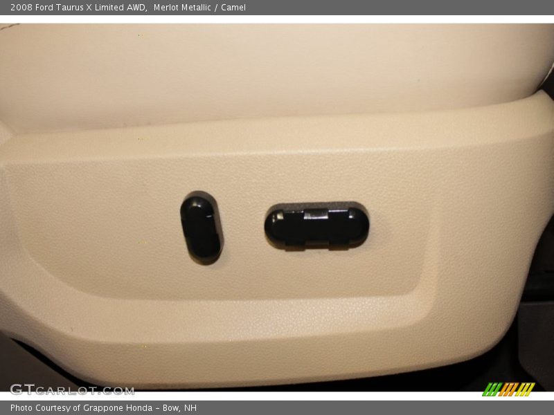 Merlot Metallic / Camel 2008 Ford Taurus X Limited AWD