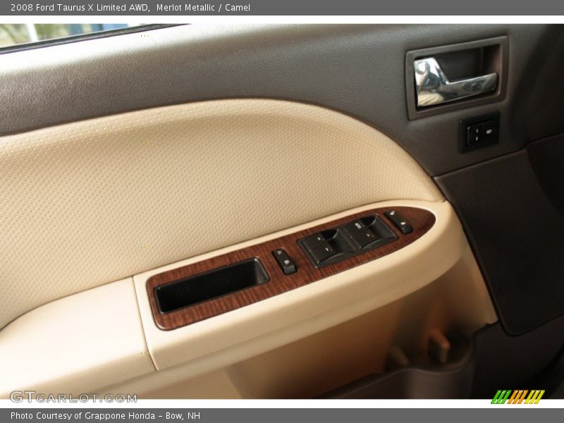 Merlot Metallic / Camel 2008 Ford Taurus X Limited AWD