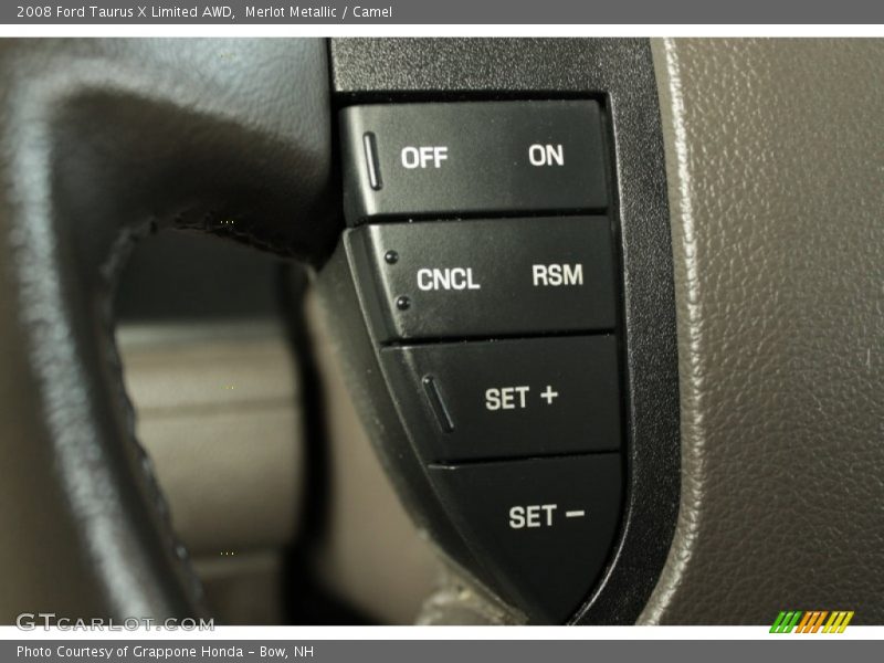 Merlot Metallic / Camel 2008 Ford Taurus X Limited AWD