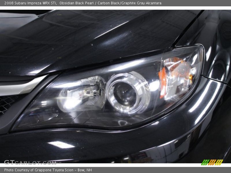 Obsidian Black Pearl / Carbon Black/Graphite Gray Alcantara 2008 Subaru Impreza WRX STi