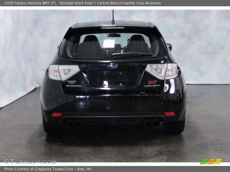 Obsidian Black Pearl / Carbon Black/Graphite Gray Alcantara 2008 Subaru Impreza WRX STi