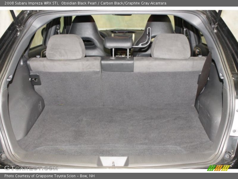 Obsidian Black Pearl / Carbon Black/Graphite Gray Alcantara 2008 Subaru Impreza WRX STi