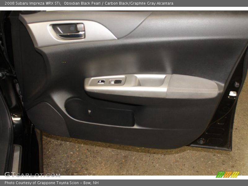 Obsidian Black Pearl / Carbon Black/Graphite Gray Alcantara 2008 Subaru Impreza WRX STi
