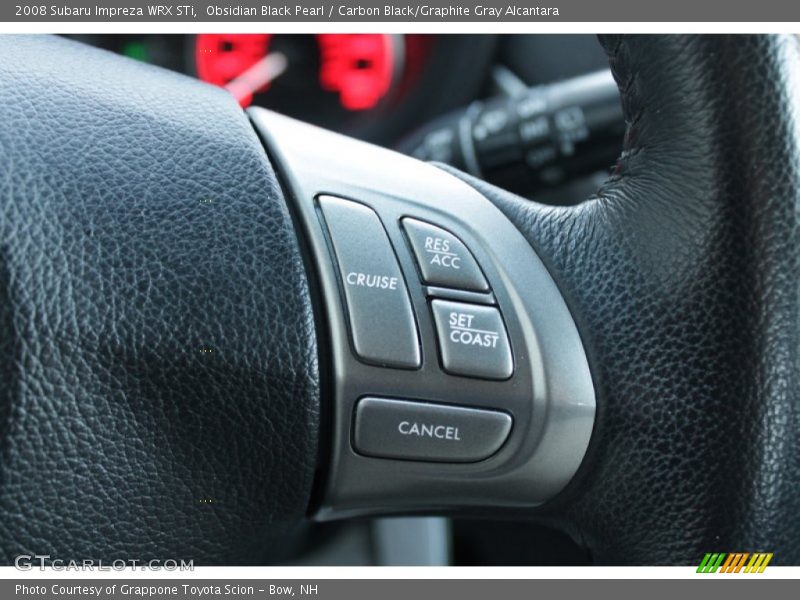 Obsidian Black Pearl / Carbon Black/Graphite Gray Alcantara 2008 Subaru Impreza WRX STi