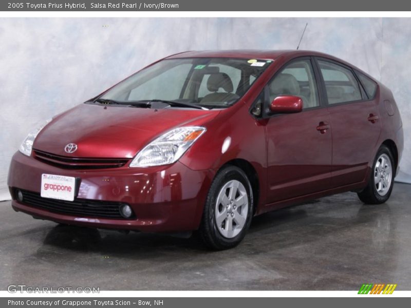 Salsa Red Pearl / Ivory/Brown 2005 Toyota Prius Hybrid