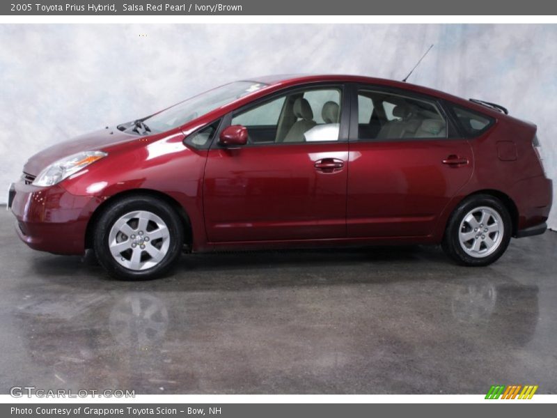 Salsa Red Pearl / Ivory/Brown 2005 Toyota Prius Hybrid
