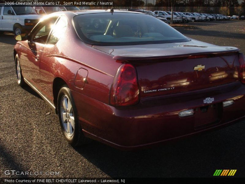 Sport Red Metallic / Neutral 2006 Chevrolet Monte Carlo LT