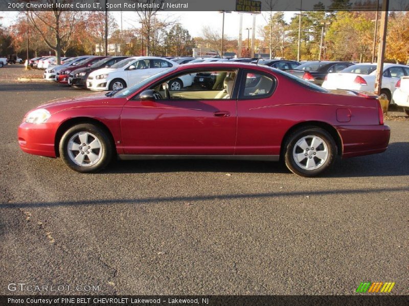 Sport Red Metallic / Neutral 2006 Chevrolet Monte Carlo LT