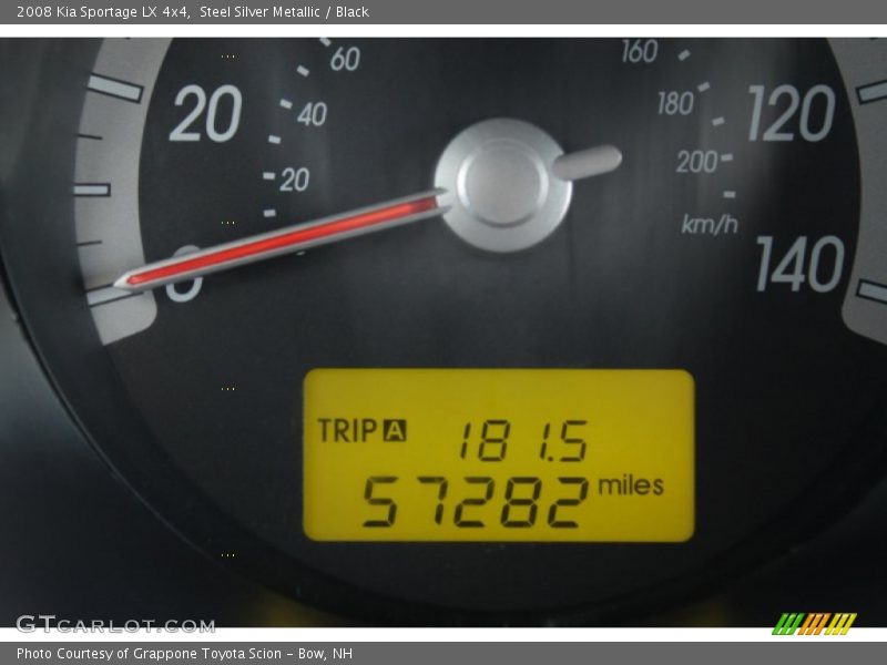 Steel Silver Metallic / Black 2008 Kia Sportage LX 4x4