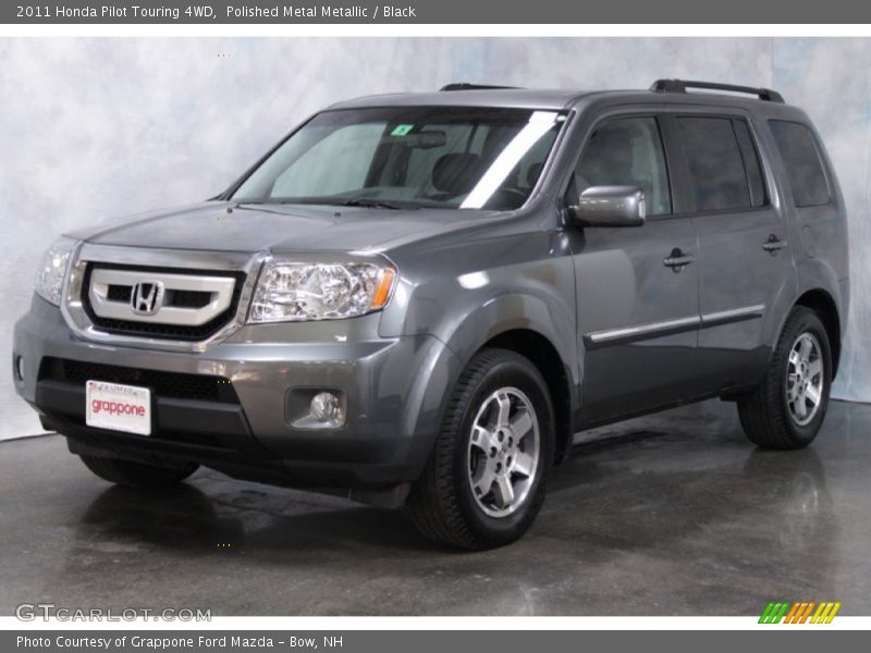 Polished Metal Metallic / Black 2011 Honda Pilot Touring 4WD