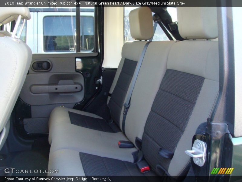 Natural Green Pearl / Dark Slate Gray/Medium Slate Gray 2010 Jeep Wrangler Unlimited Rubicon 4x4