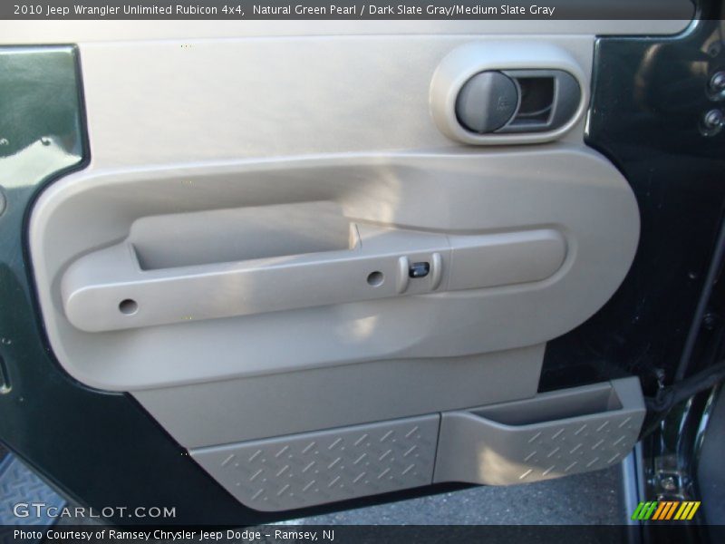 Natural Green Pearl / Dark Slate Gray/Medium Slate Gray 2010 Jeep Wrangler Unlimited Rubicon 4x4