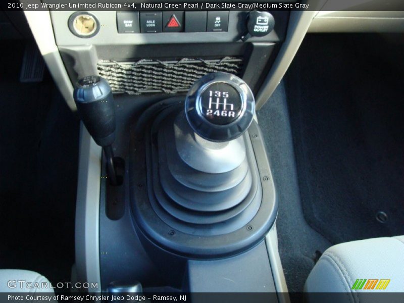 Natural Green Pearl / Dark Slate Gray/Medium Slate Gray 2010 Jeep Wrangler Unlimited Rubicon 4x4