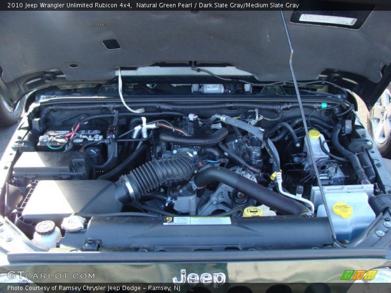 Natural Green Pearl / Dark Slate Gray/Medium Slate Gray 2010 Jeep Wrangler Unlimited Rubicon 4x4