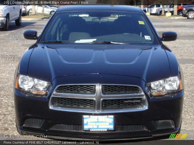 Brilliant Black Crystal Pearl / Black 2011 Dodge Charger SE