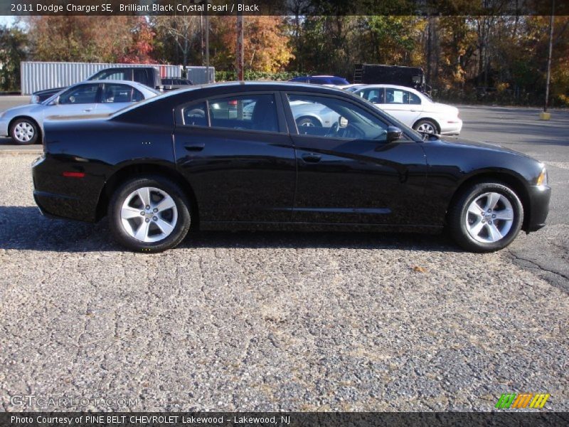 Brilliant Black Crystal Pearl / Black 2011 Dodge Charger SE