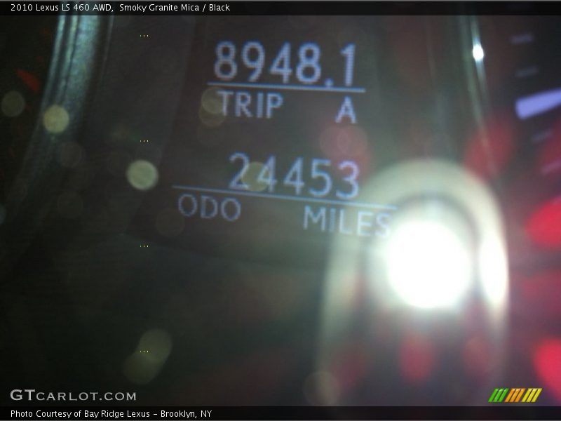 Smoky Granite Mica / Black 2010 Lexus LS 460 AWD