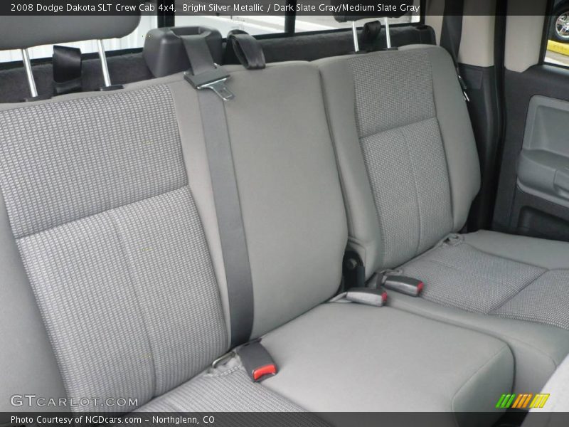 Bright Silver Metallic / Dark Slate Gray/Medium Slate Gray 2008 Dodge Dakota SLT Crew Cab 4x4
