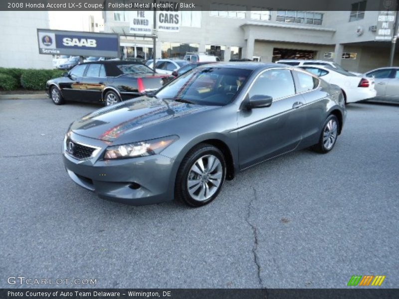 Polished Metal Metallic / Black 2008 Honda Accord LX-S Coupe