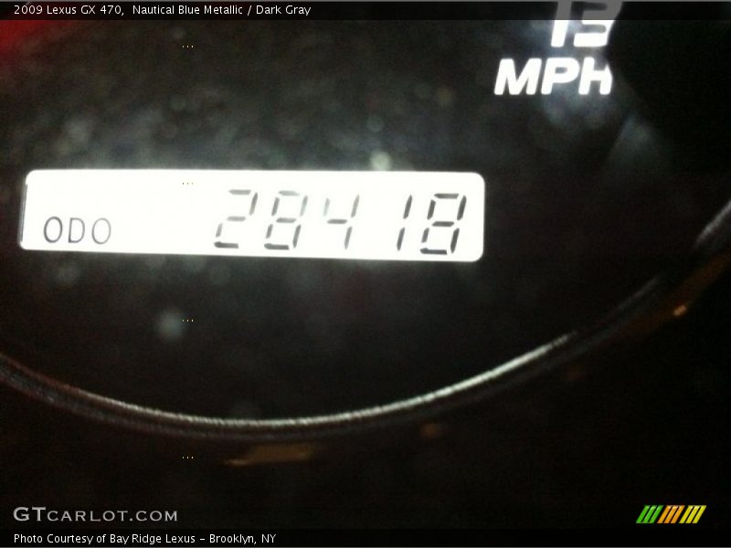 Nautical Blue Metallic / Dark Gray 2009 Lexus GX 470