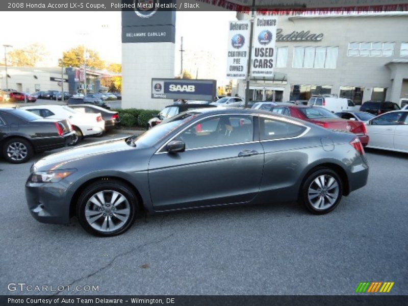 Polished Metal Metallic / Black 2008 Honda Accord LX-S Coupe