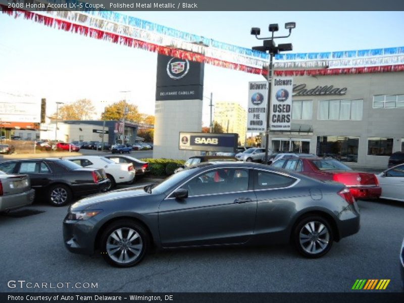 Polished Metal Metallic / Black 2008 Honda Accord LX-S Coupe
