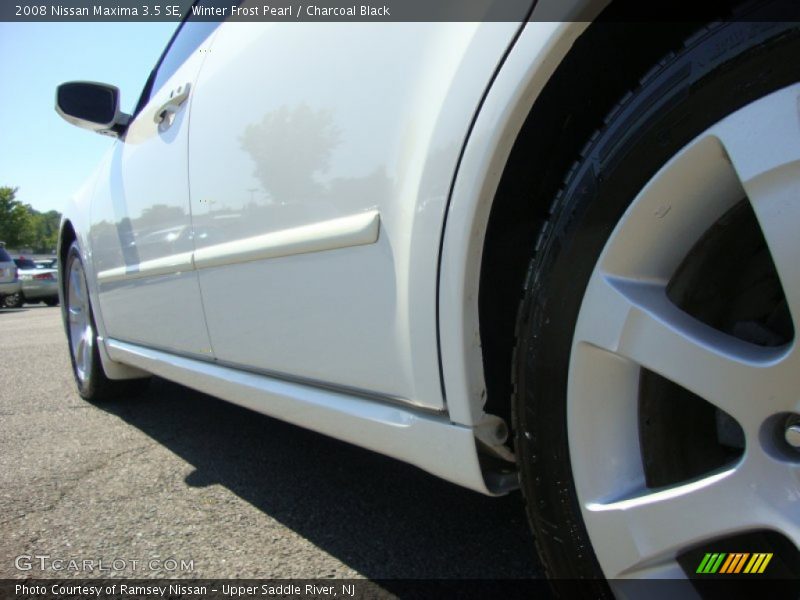 Winter Frost Pearl / Charcoal Black 2008 Nissan Maxima 3.5 SE