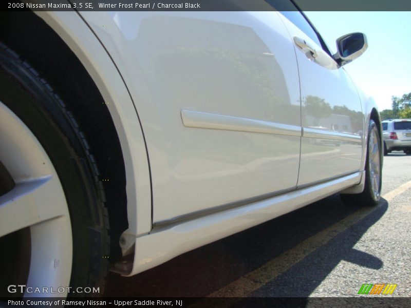 Winter Frost Pearl / Charcoal Black 2008 Nissan Maxima 3.5 SE