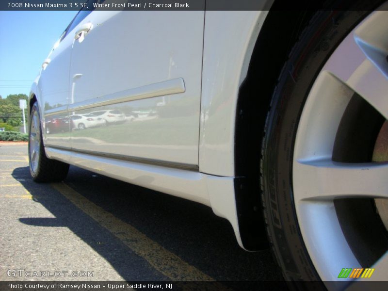 Winter Frost Pearl / Charcoal Black 2008 Nissan Maxima 3.5 SE