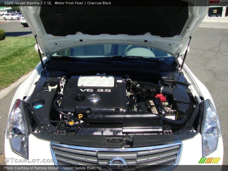 Winter Frost Pearl / Charcoal Black 2008 Nissan Maxima 3.5 SE