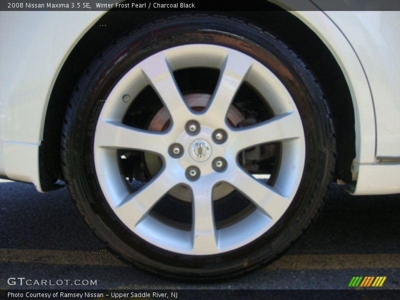 Winter Frost Pearl / Charcoal Black 2008 Nissan Maxima 3.5 SE