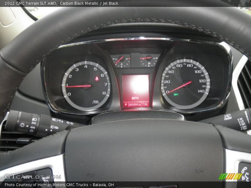 Carbon Black Metallic / Jet Black 2012 GMC Terrain SLT AWD