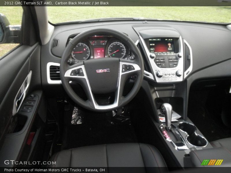 Carbon Black Metallic / Jet Black 2012 GMC Terrain SLT AWD