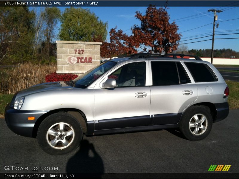 Smart Silver / Gray 2005 Hyundai Santa Fe GLS 4WD