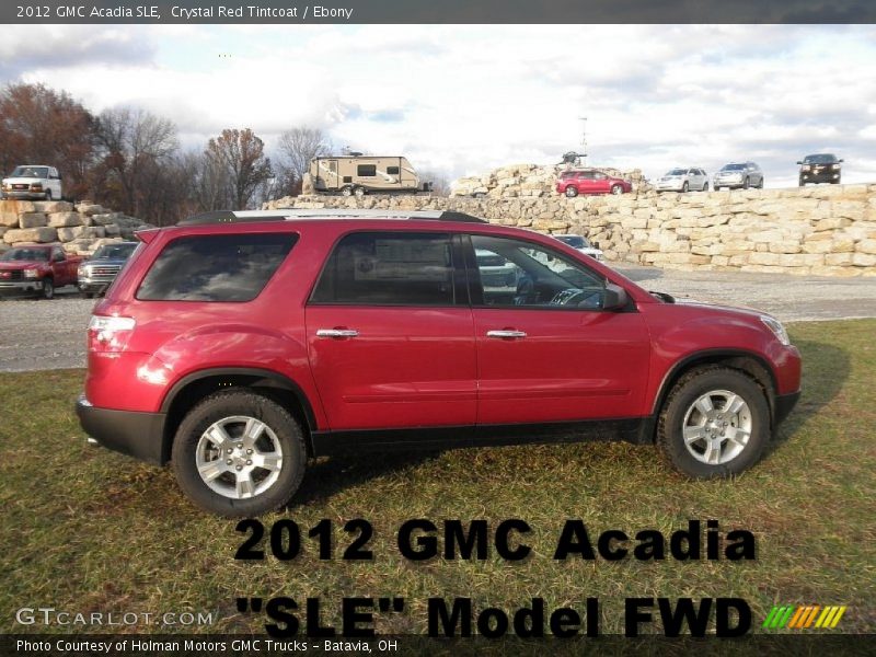 Crystal Red Tintcoat / Ebony 2012 GMC Acadia SLE