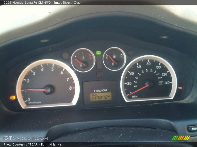 Smart Silver / Gray 2005 Hyundai Santa Fe GLS 4WD