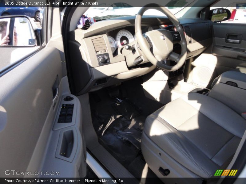 Bright White / Khaki 2005 Dodge Durango SLT 4x4