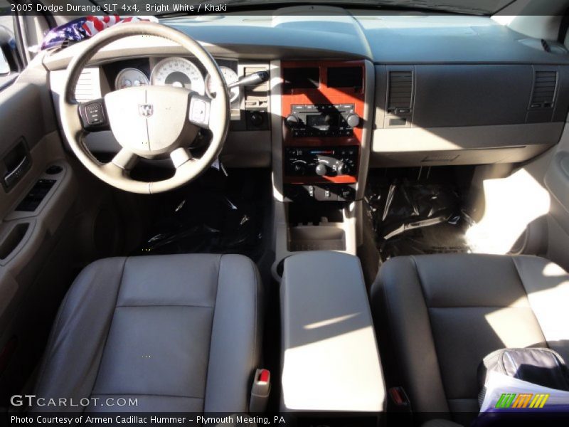 Bright White / Khaki 2005 Dodge Durango SLT 4x4