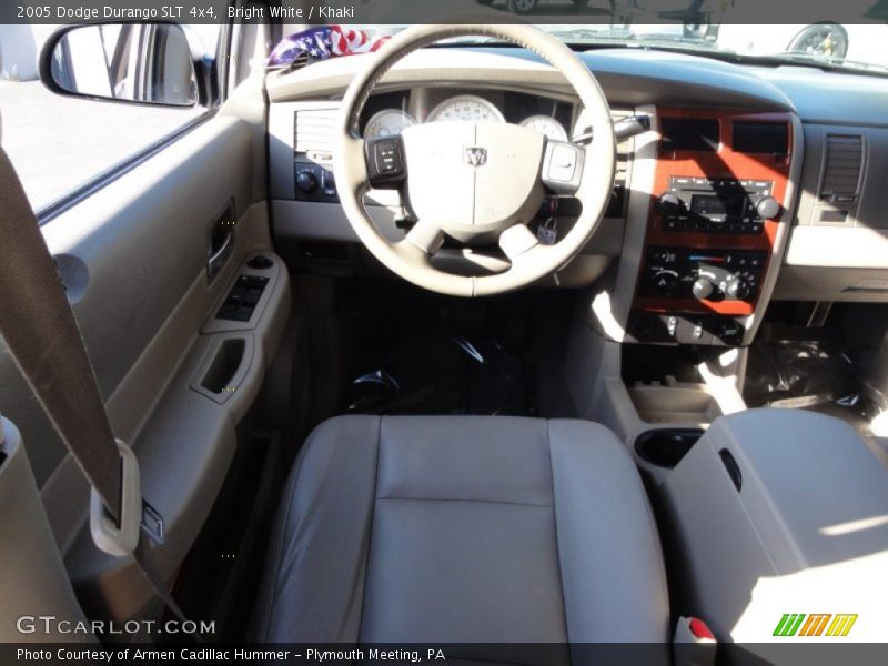 Bright White / Khaki 2005 Dodge Durango SLT 4x4